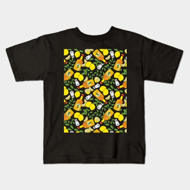 When Life Gives you Lemons Pattern Kids T-Shirt by PCStudio57